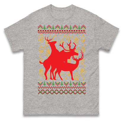 Reindeer Making Fun Christmas T Shirt