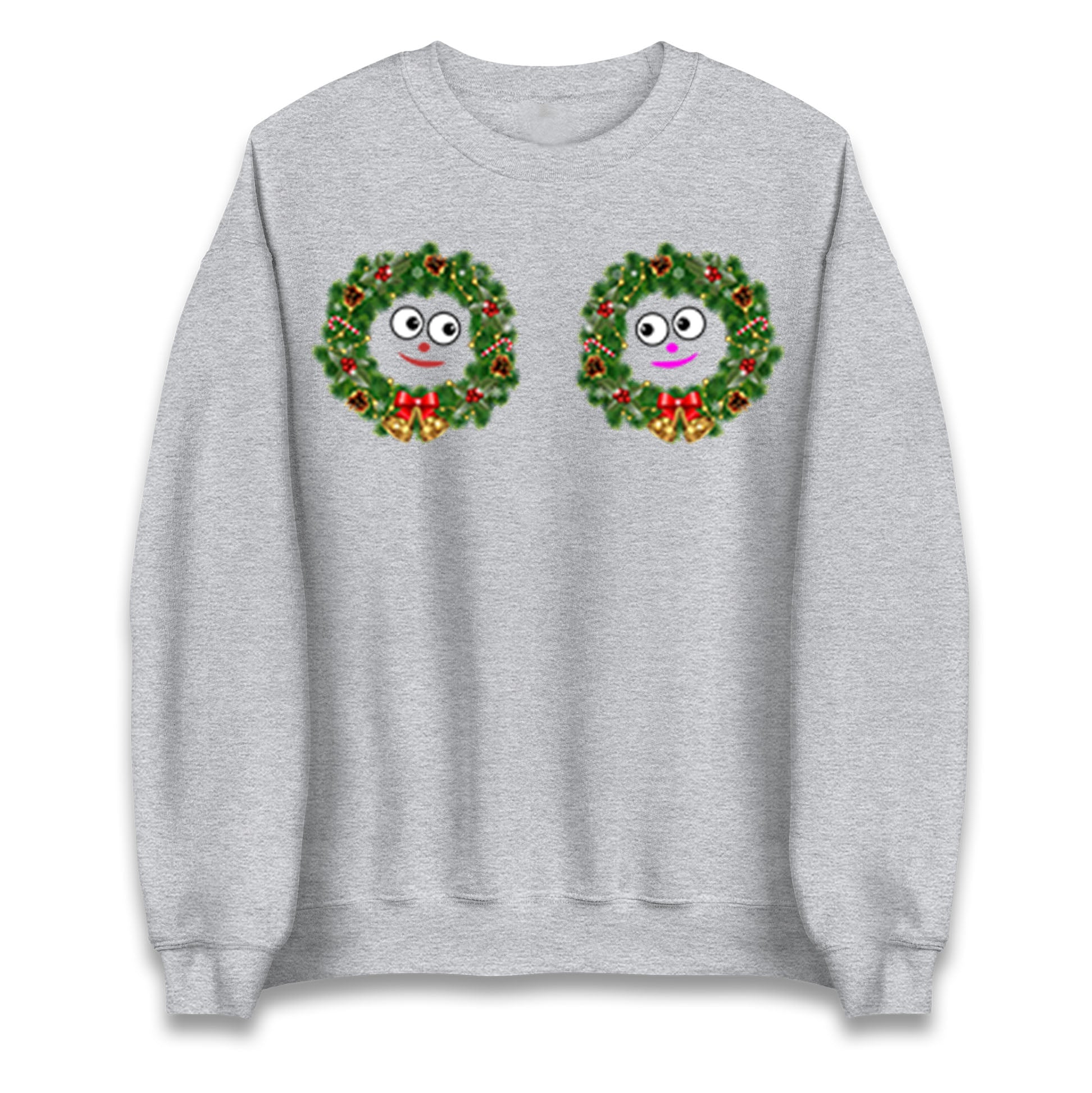 Christmas Decoration Rings Smiley Funny Sweatshirt