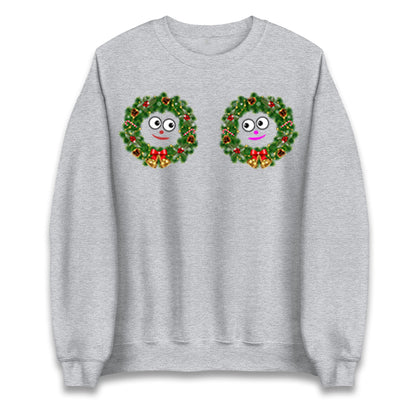 Christmas Decoration Rings Smiley Funny Sweatshirt