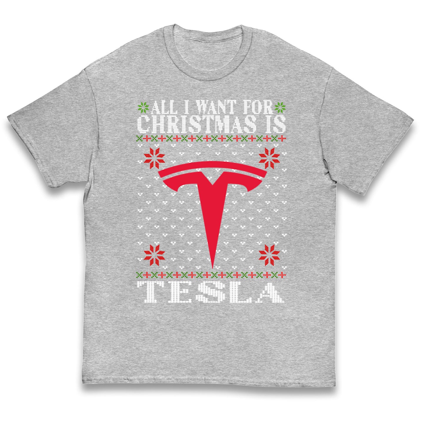 tesla christmas t shirt