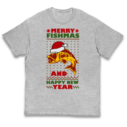 fishing christmas t shirt