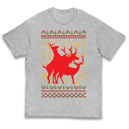 Reindeer Making Fun Christmas T Shirt