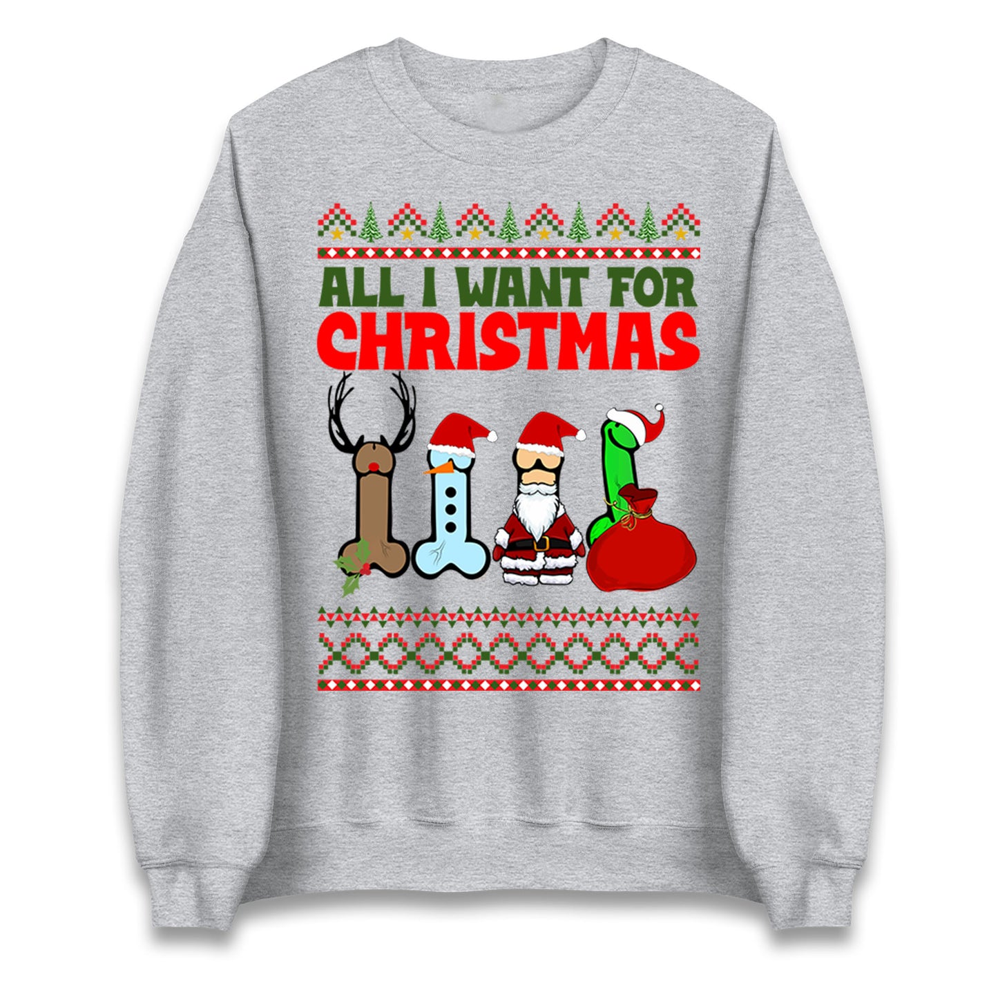 All I Want For Christmas Funny Sweatshirt