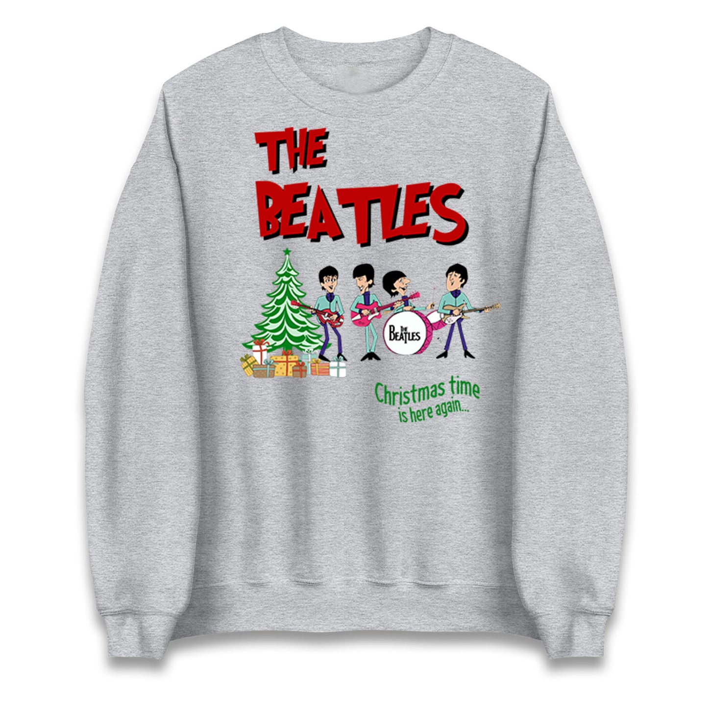 beatles christmas sweatshirt