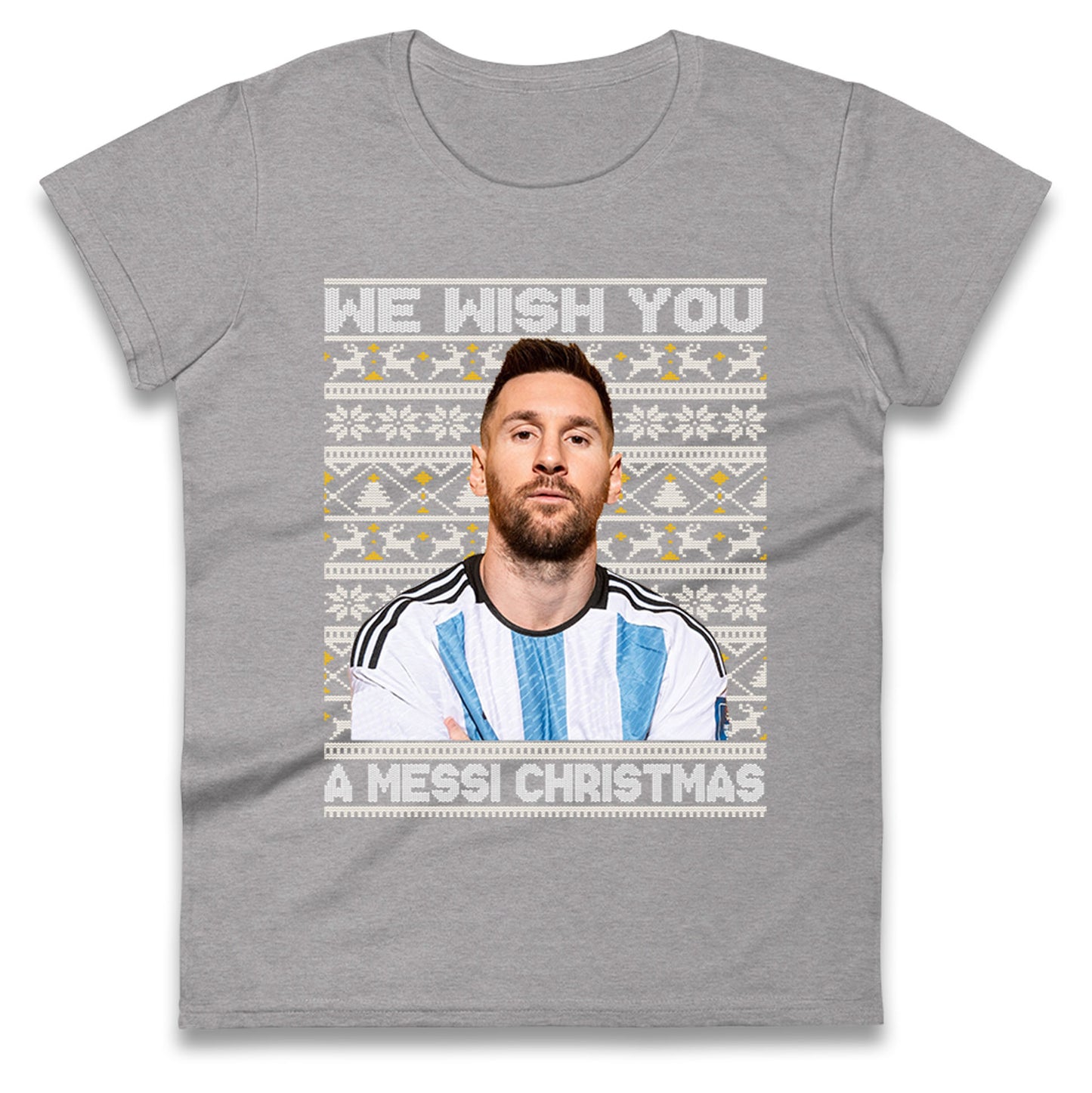 lionel messi christmas womens t shirt