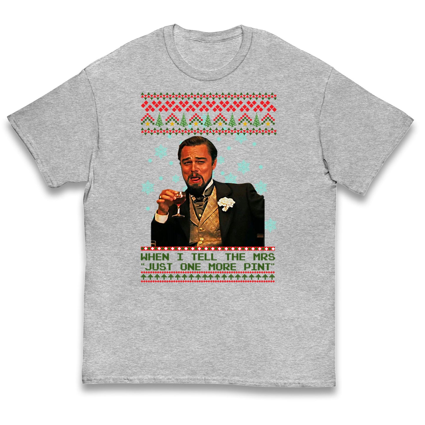 leonardo dicaprio christmas t shirt