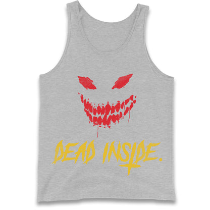 Horror Face Dead Inside Halloween Tank Top