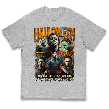 Michael Myers Scary Halloween Bootleg Kids T Shirt