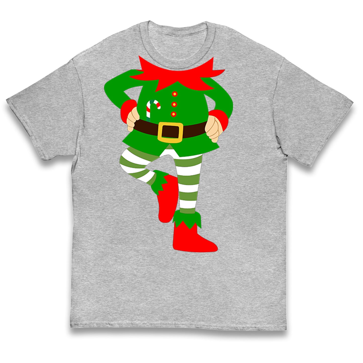 Personalise Christmas Party Wear Elf Kids T Shirt