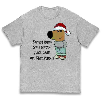 christmas chill guy t shirt