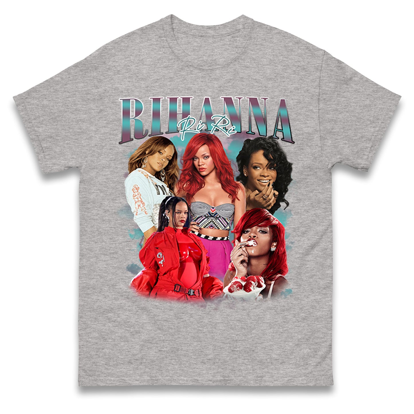 Rihanna T Shirt Red Hair