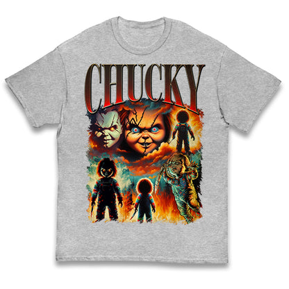 Chucky Doll Halloween Bootleg Kids T Shirt