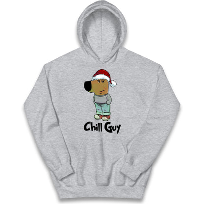 chill guy christmas hoodie