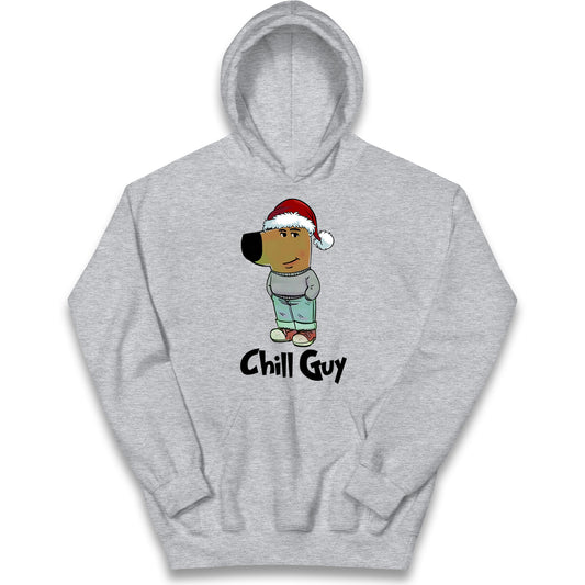 chill guy christmas hoodie