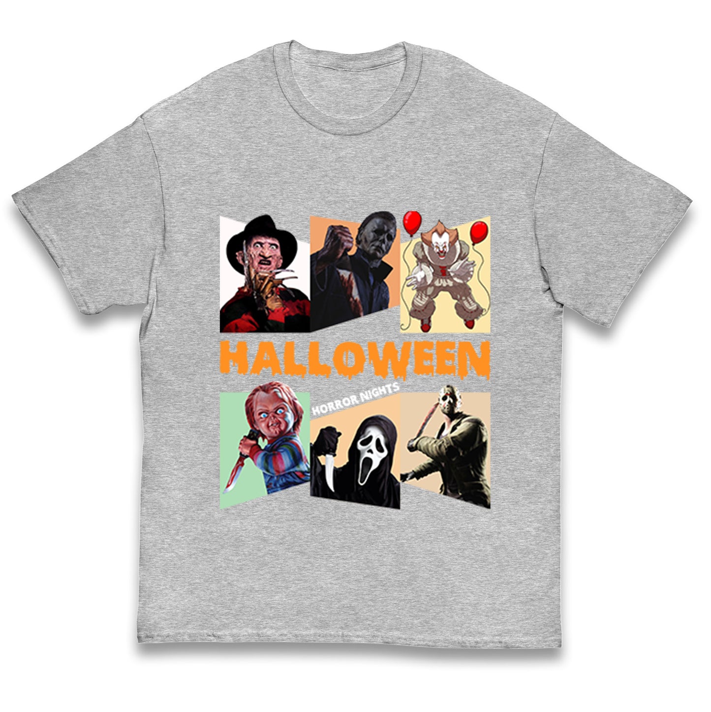 Horror Characters Halloween Horror Nights Kids T Shirt