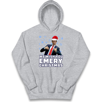 We Wish You Emery Christmas Kids Hoodie