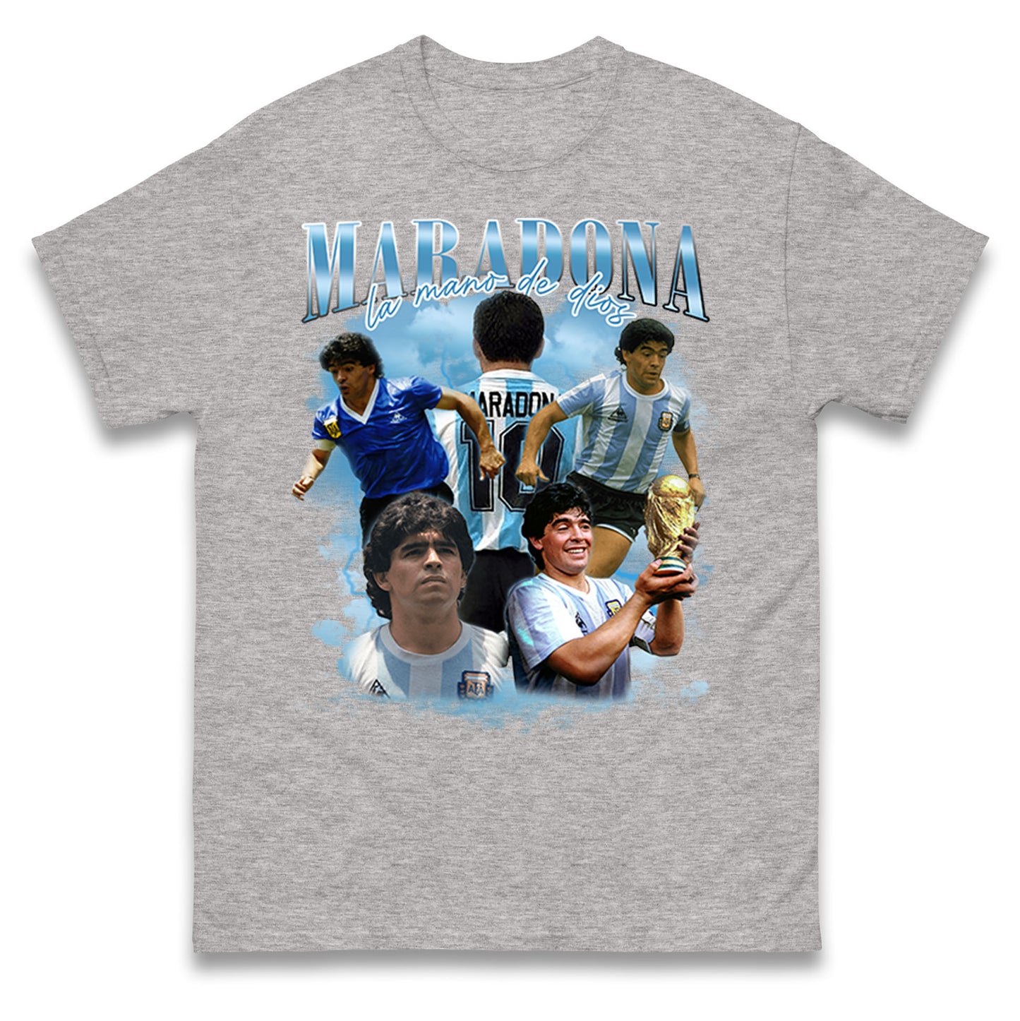 Retro Diego Maradona Bootleg Football T Shirt