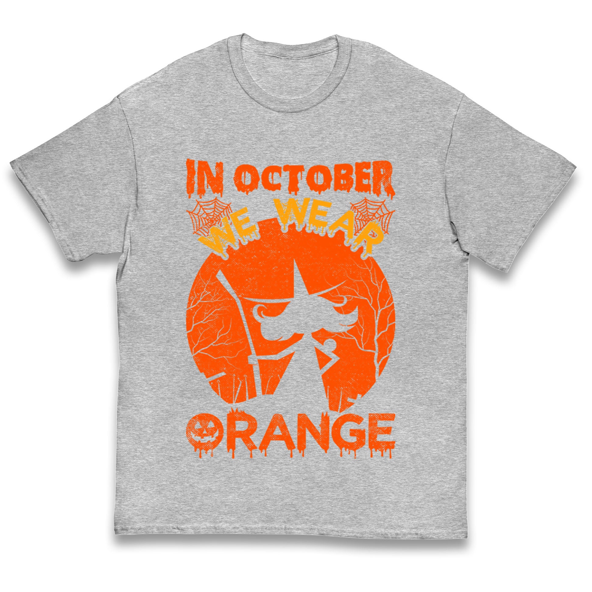 In October We Wear Orange Halloween T Shirt
