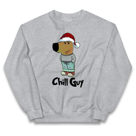 chill guy christmas jumper