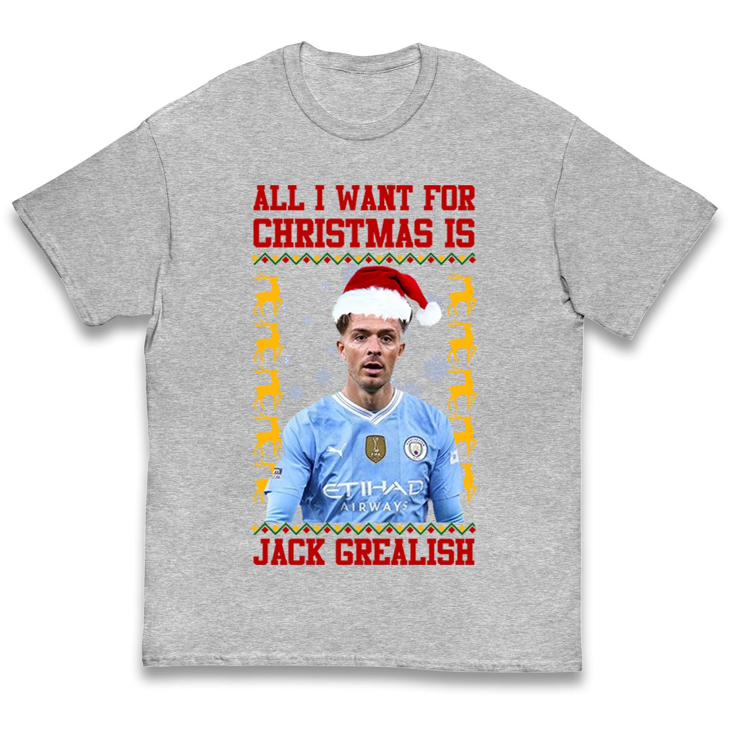 Jack Grealish Christmas Kids T Shirt