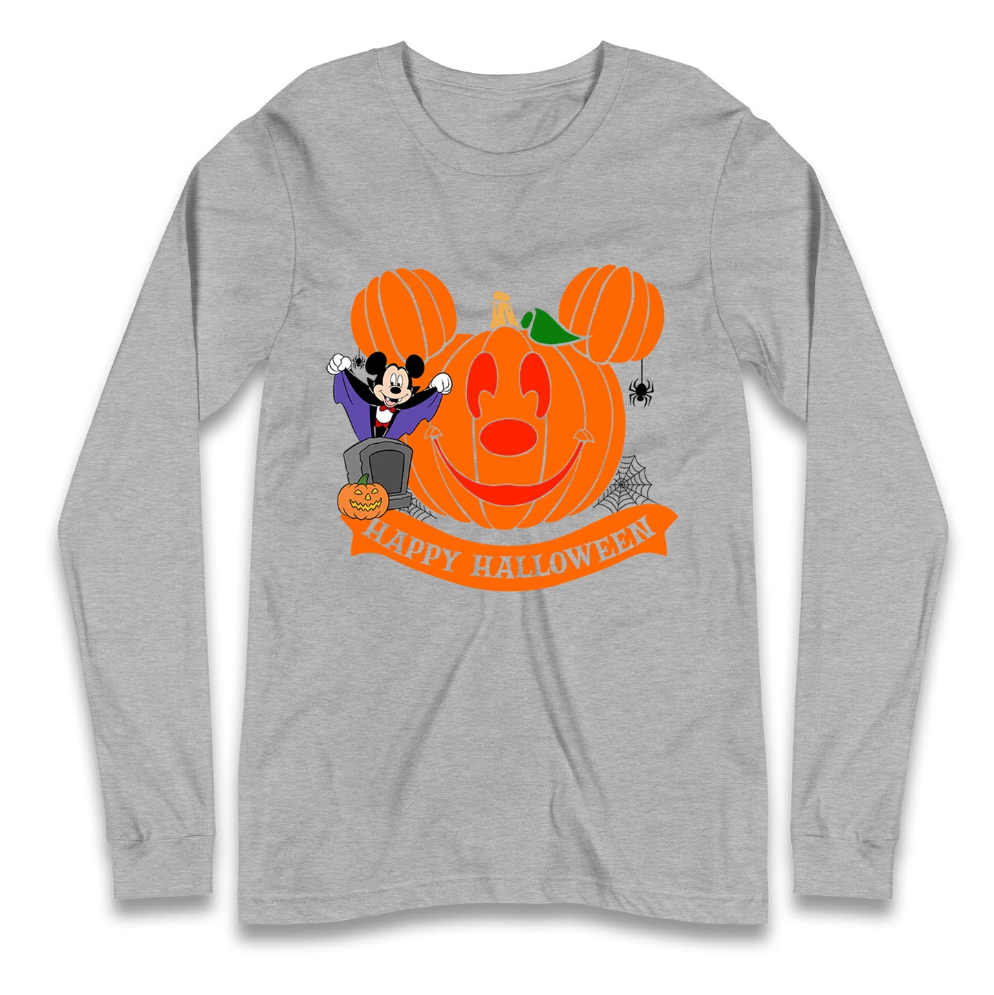 Mickey Mouse Horror Happy Halloween Long Sleeve T Shirt