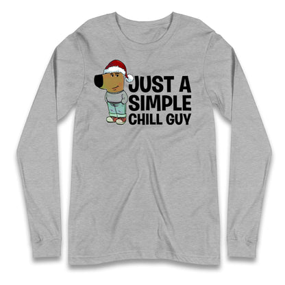 chill guy christmas long sleeve t shirt