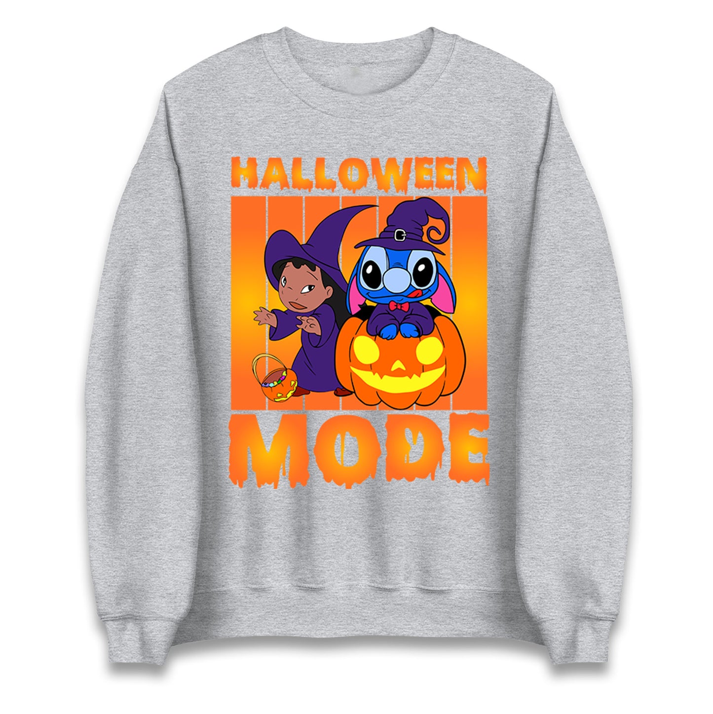 Lilo And Stitch Halloween Mode Unisex Sweatshirt