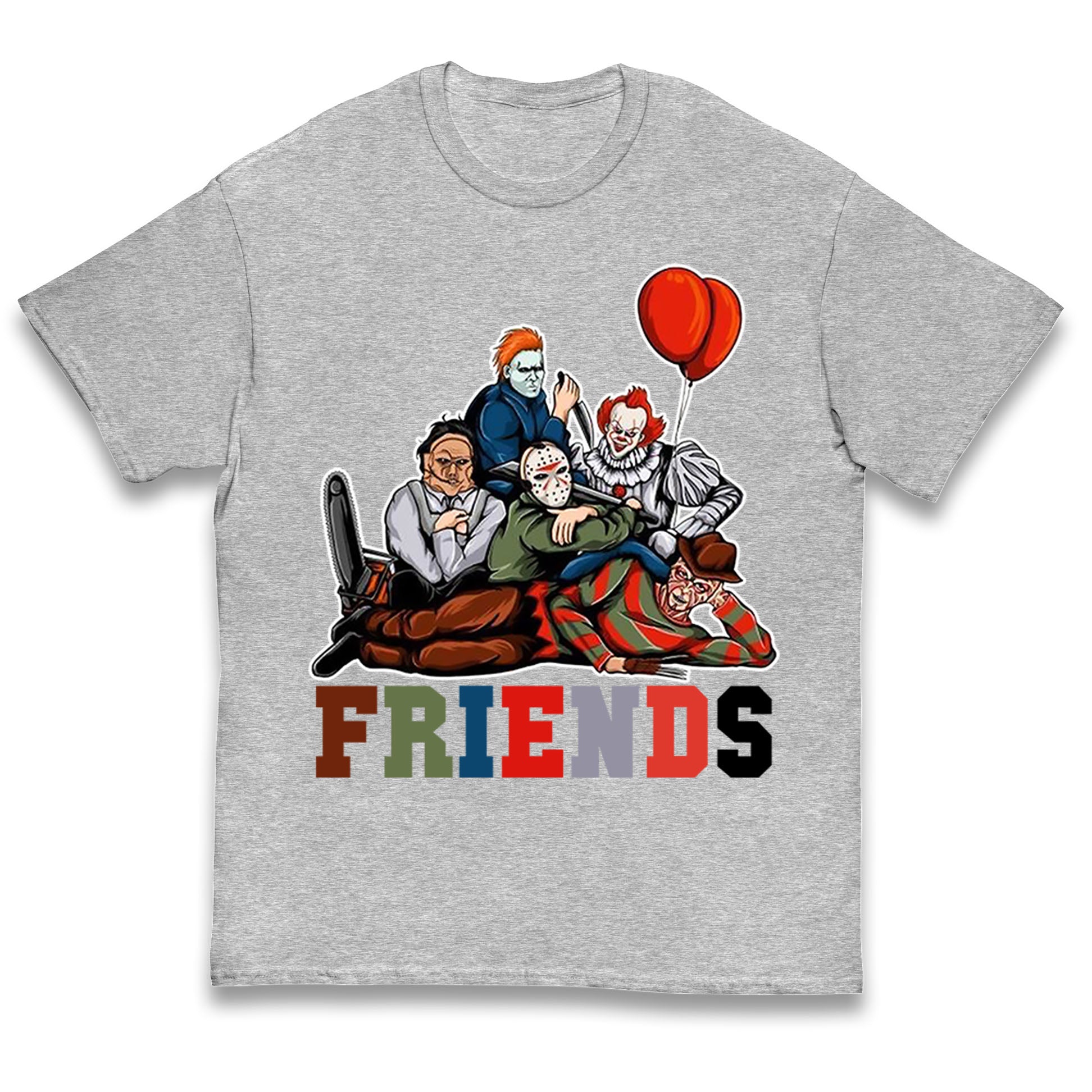 Horror Vintage Characters Friends Halloween T Shirt
