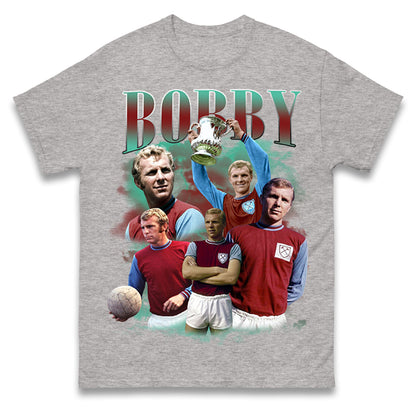 Retro Bobby Moore Bootleg Football T Shirt