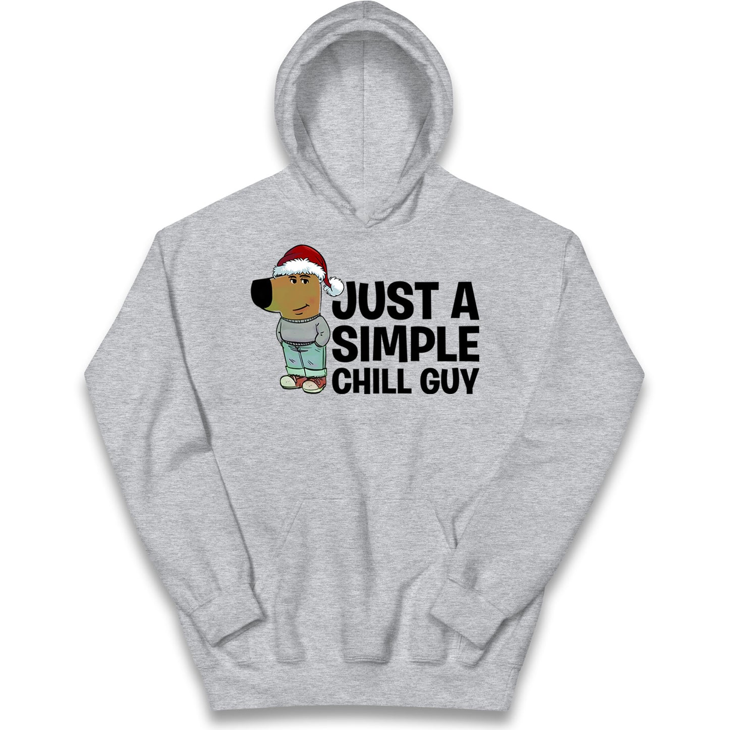 chill guy christmas hoodie