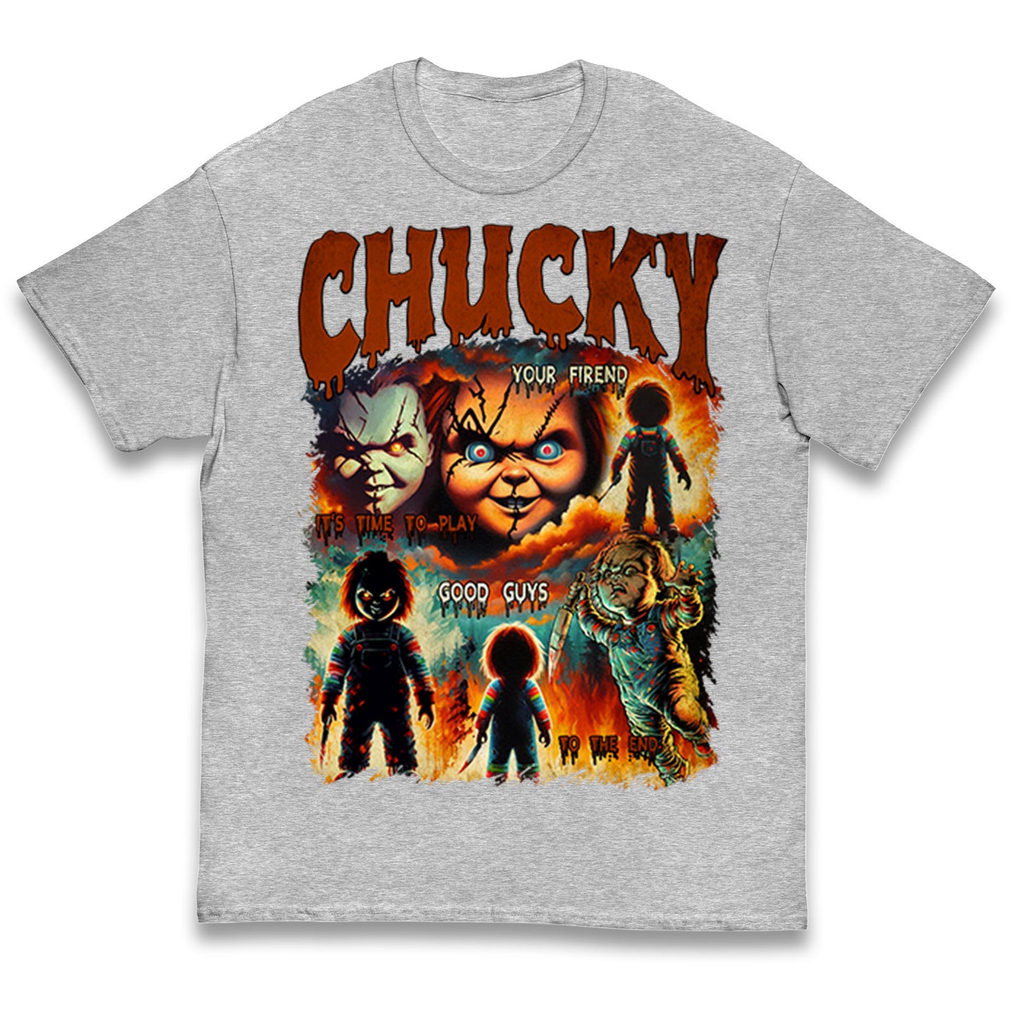 Chucky Doll Good Guys Halloween Bootleg Kids T Shirt