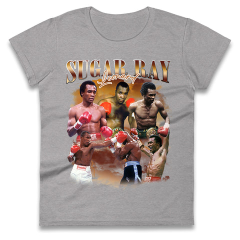 Sugar Ray Leonard Womens t shirt