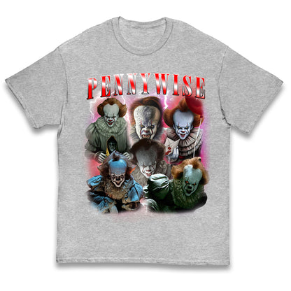 The Clown Pennywise Scary Halloween Bootleg Kids T Shirt