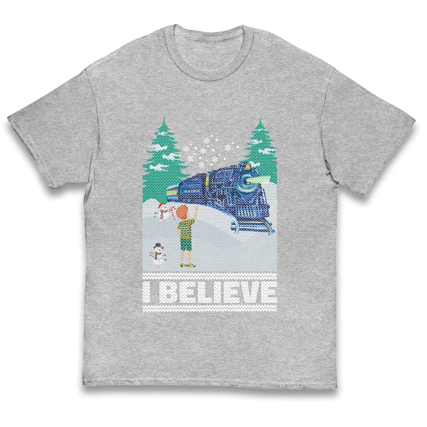 I Beleive Polar Express Christmas Kids T Shirt