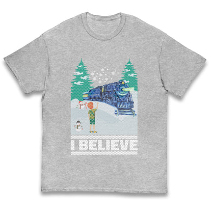 I Beleive Polar Express Christmas Kids T Shirt