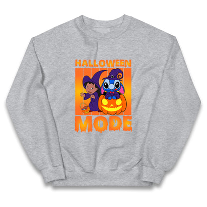 Lilo And Stitch Halloween Mode Kids Jumper