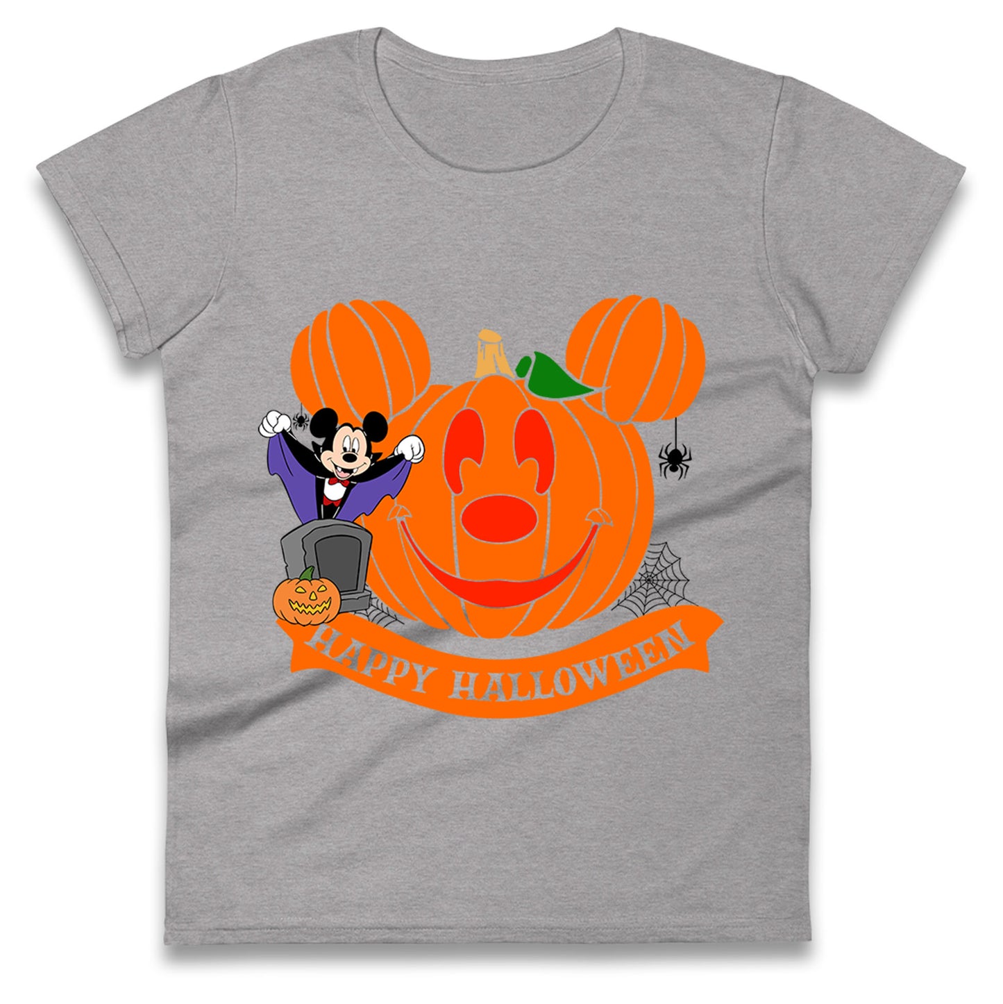 Mickey Mouse Horror Happy Halloween Womens t shirts