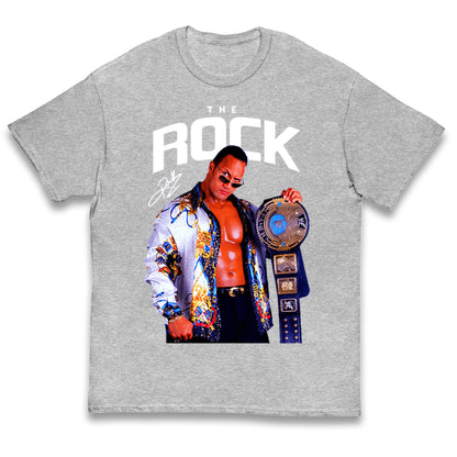 The Rock wwe Bootleg Kids T Shirt