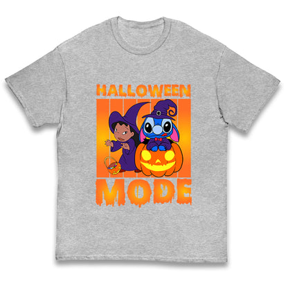 Lilo And Stitch Halloween Mode Kids T Shirt