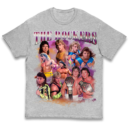 Retro The Rockers Bootleg Wrestling Kids T Shirt