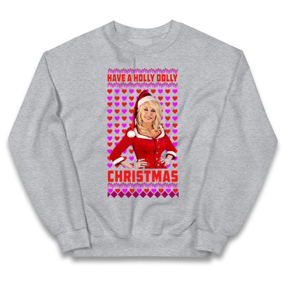 Merry Christmas Dolly Parton Kids Jumper