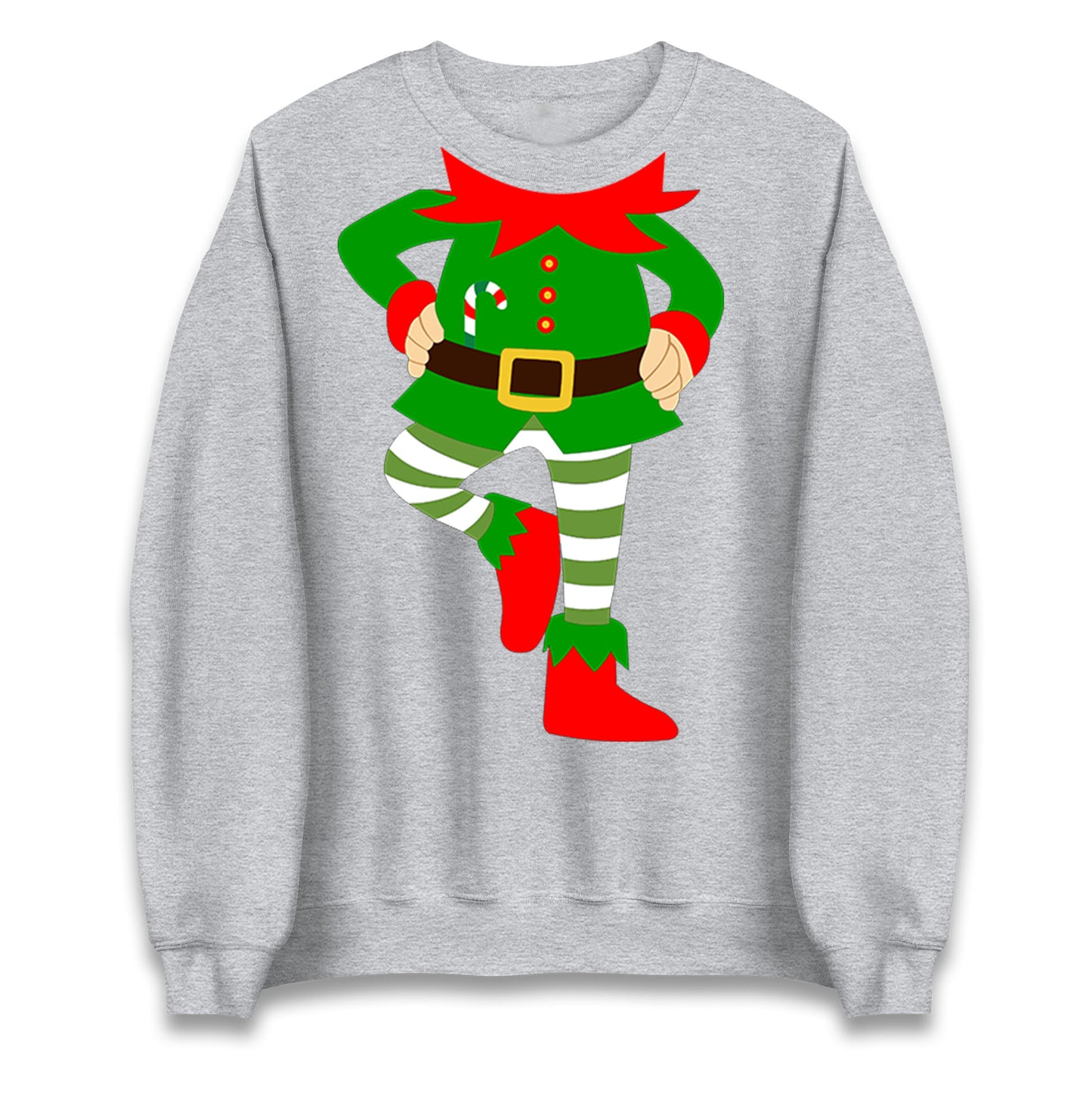 Personalise Christmas Party Wear Elf Unisex Sweatshirt