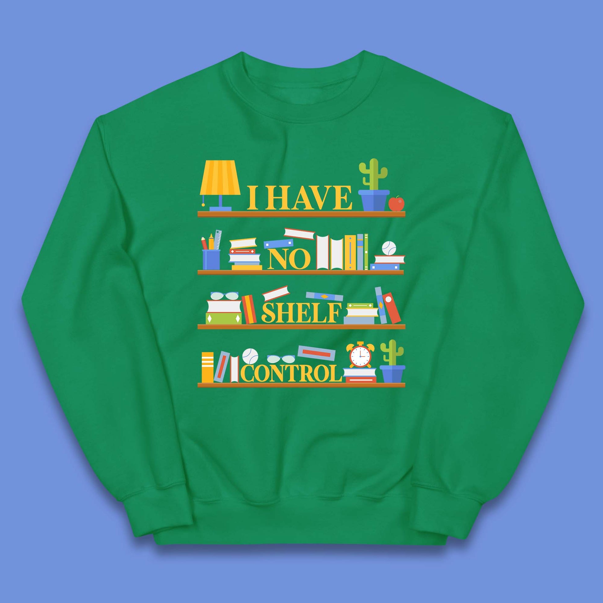 Books Shelf Kids Sweatshirt