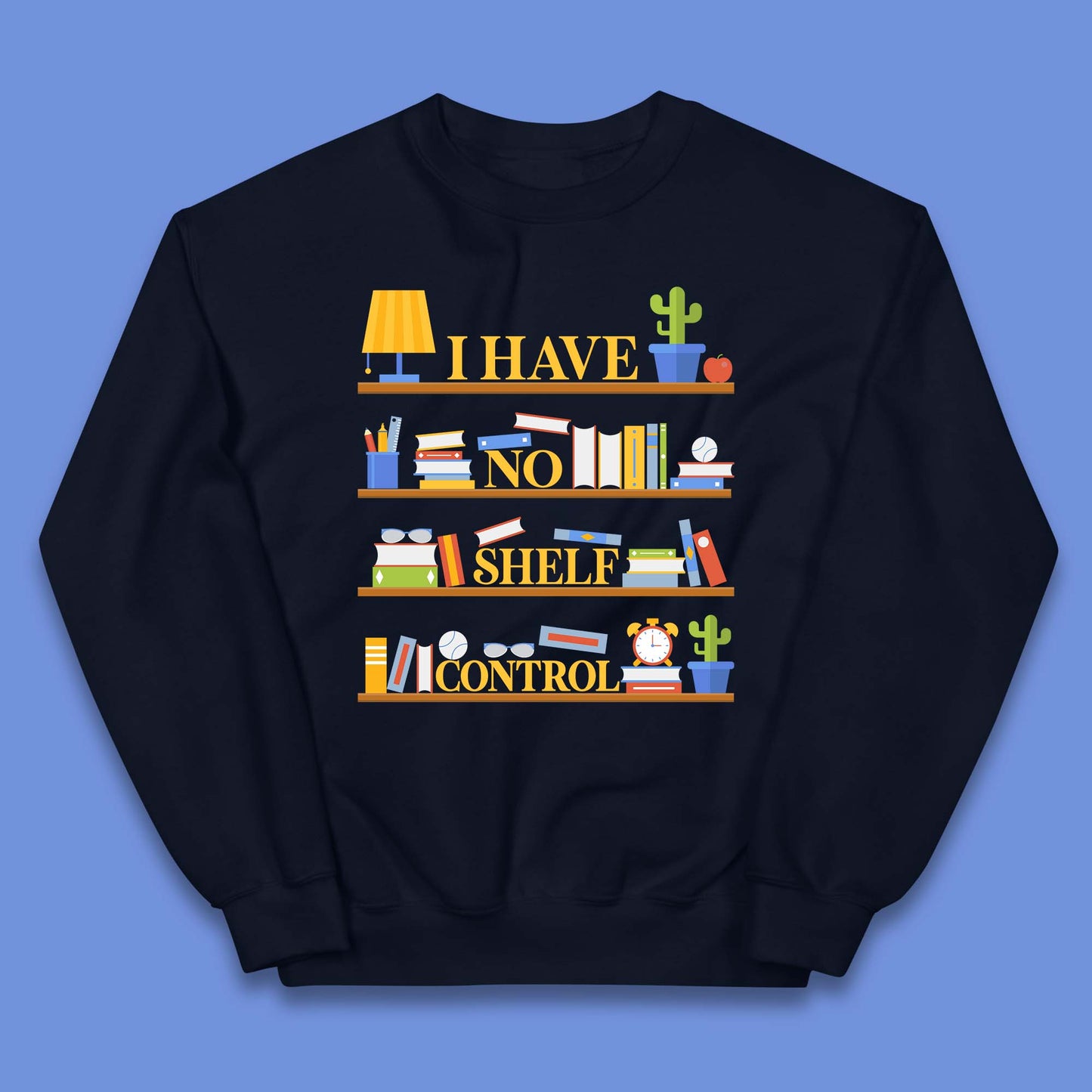 Books Shelf Kids Sweatshirt