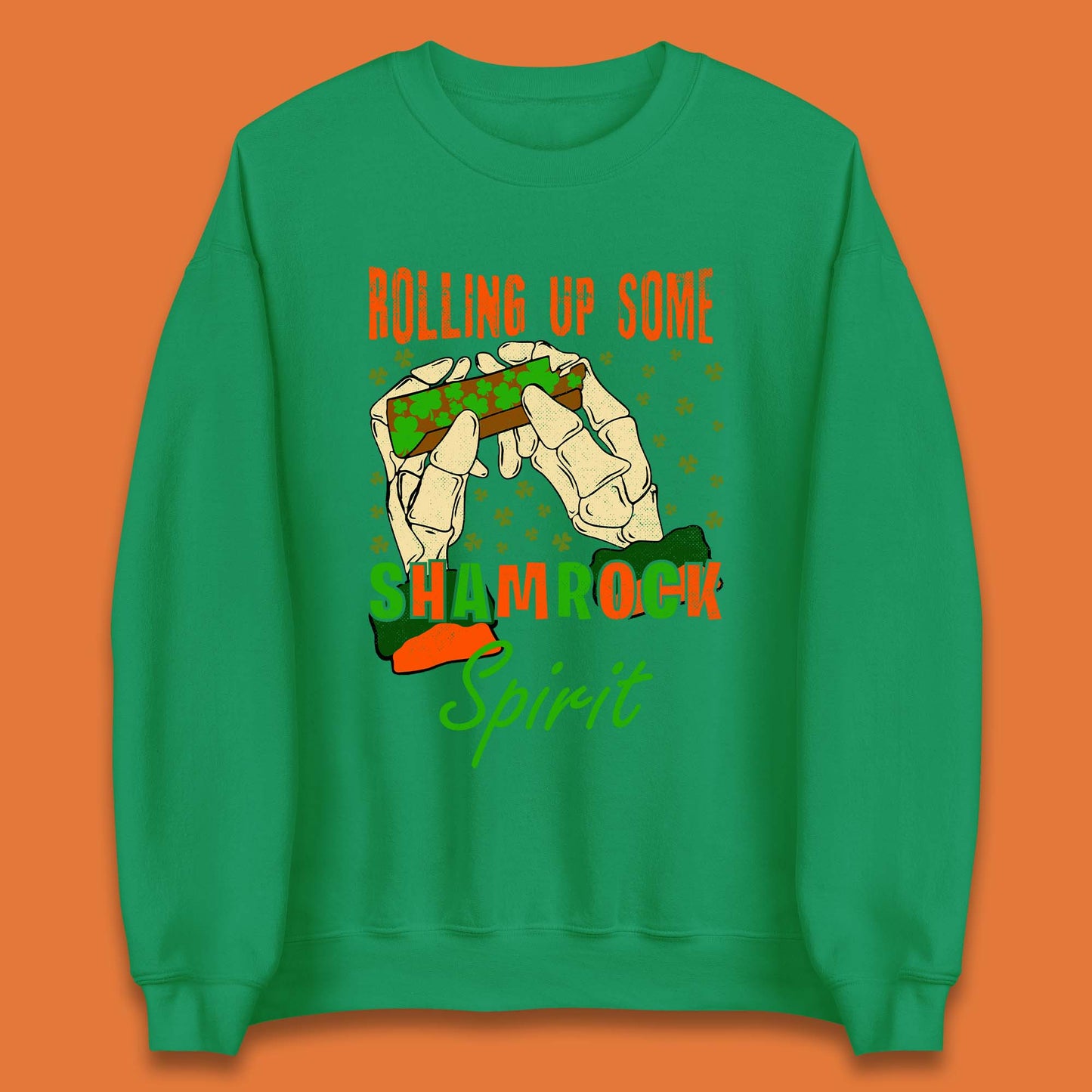 Rolling Up Some Shamrock Spirit Unisex Sweatshirt