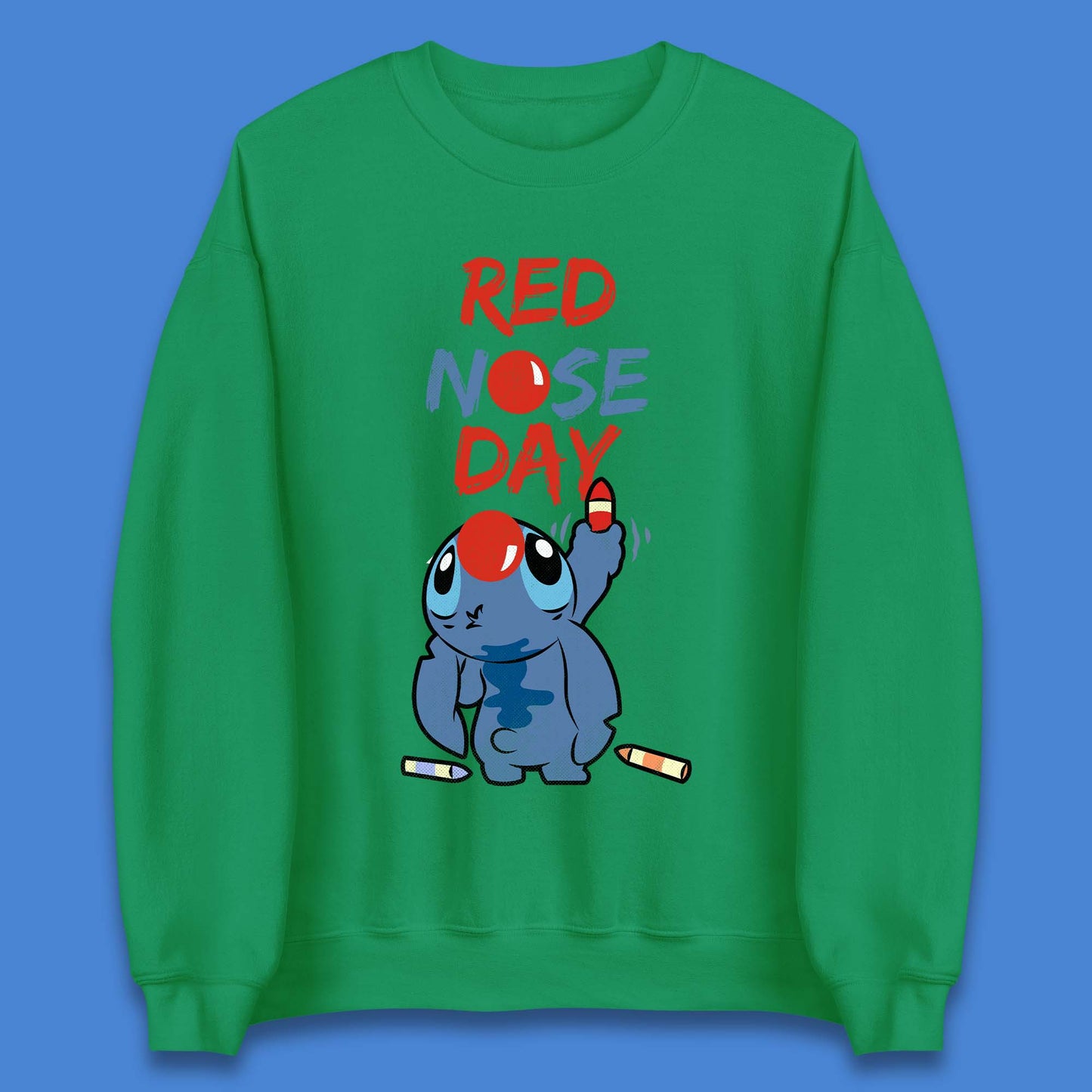 Red Nose Day Stitch Unisex Sweatshirt