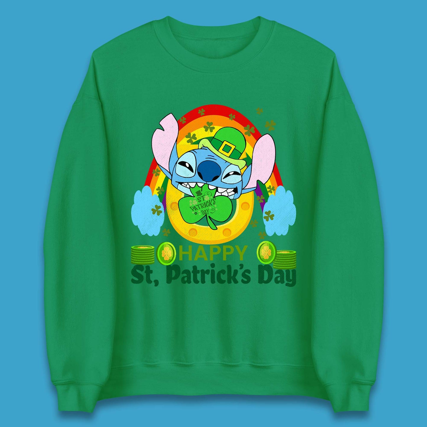 St. Patrick's Day Stitch Unisex Sweatshirt