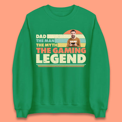 Personalised Dad The Gaming Legend Unisex Sweatshirt