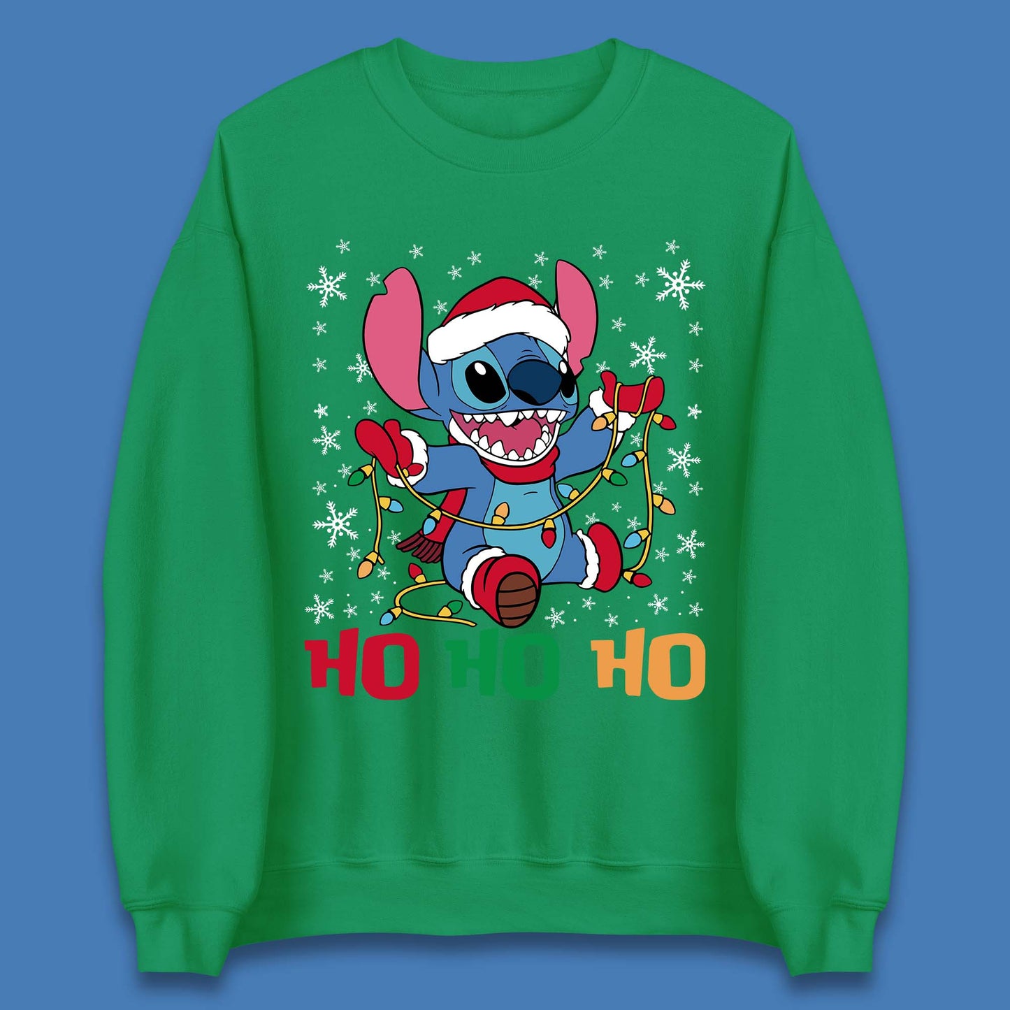 Happy Santa Stitch Christmas Unisex Sweatshirt