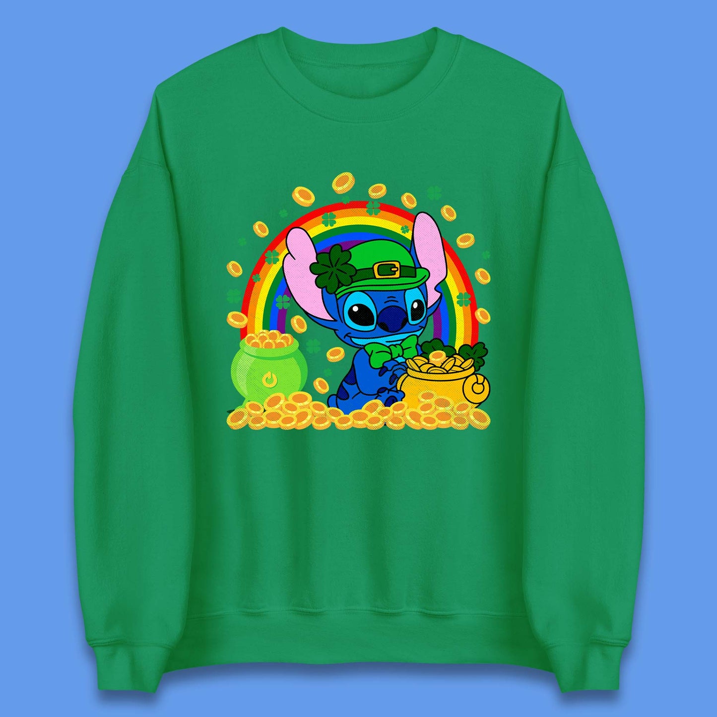 Disney Stitch St Patrick's Day Unisex Sweatshirt